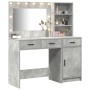 Set de tocador de 2 piezas con LED en madera gris concreto de , Tocadores para dormitorios - Ref: Foro24-3334266, Precio: 214...