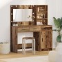 Set de tocador de 2 piezas con luz LED de madera envejecida de de , Tocadores para dormitorios - Ref: Foro24-3334270, Precio:...
