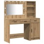 Set de tocador de 2 piezas con LED en madera de roble artesanal de , Tocadores para dormitorios - Ref: Foro24-3334271, Precio...