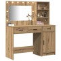 Set de tocador de 2 piezas con LED en madera de roble artesanal de , Tocadores para dormitorios - Ref: Foro24-3334271, Precio...