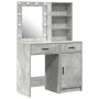 Juego de Tocador de 2 Piezas con LED de Color Concreto Gris de , Tocadores para dormitorios - Ref: Foro24-3334275, Precio: 17...