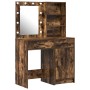 Conjunto de Tocador de 2 Piezas con LED en Madera de Roble Ahumada de , Tocadores para dormitorios - Ref: Foro24-3334276, Pre...