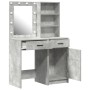 Juego de Tocador de 2 Piezas con LED de Color Concreto Gris de , Tocadores para dormitorios - Ref: Foro24-3334275, Precio: 17...