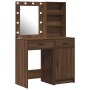 Set de tocador de 2 piezas con LED en madera de roble negro de , Tocadores para dormitorios - Ref: Foro24-3334278, Precio: 16...