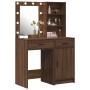 Set de tocador de 2 piezas con LED en madera de roble negro de , Tocadores para dormitorios - Ref: Foro24-3334278, Precio: 16...