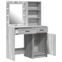 Set de tocador de 2 piezas con LED en madera ingenierizada gris Sonoma de , Tocadores para dormitorios - Ref: Foro24-3334277,...