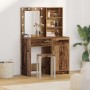 Conjunto de tocador de 2 piezas con LED en madera envejecida de , Tocadores para dormitorios - Ref: Foro24-3334279, Precio: 1...