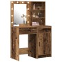 Conjunto de tocador de 2 piezas con LED en madera envejecida de , Tocadores para dormitorios - Ref: Foro24-3334279, Precio: 1...