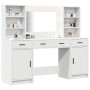 Juego de tocador de 3 piezas - Madera blanca ingeniería de , Tocadores para dormitorios - Ref: Foro24-3334281, Precio: 307,12...