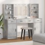 Conjunto de Tocador de 3 Piezas en Gris Concreto de Madera Engineered de , Tocadores para dormitorios - Ref: Foro24-3334284, ...