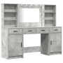 Conjunto de Tocador de 3 Piezas en Gris Concreto de Madera Engineered de , Tocadores para dormitorios - Ref: Foro24-3334284, ...