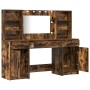Conjunto de tocador de 3 piezas en madera de roble ahumado de , Tocadores para dormitorios - Ref: Foro24-3334285, Precio: 262...