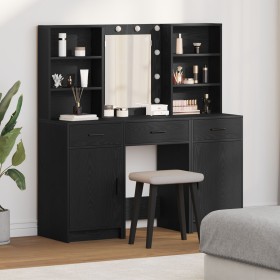 Set de Tocador de 3 Piezas de Madera Engineered Negra de , Tocadores para dormitorios - Ref: Foro24-3334291, Precio: 271,91 €...