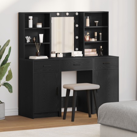Set de Tocador de 3 Piezas de Madera Engineered Negra de , Tocadores para dormitorios - Ref: Foro24-3334291, Precio: 271,91 €...
