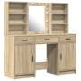Conjunto de tocador de 3 piezas de Roble de Sonoma Madera de calidad de , Tocadores para dormitorios - Ref: Foro24-3334292, P...