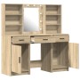 Conjunto de tocador de 3 piezas de Roble de Sonoma Madera de calidad de , Tocadores para dormitorios - Ref: Foro24-3334292, P...