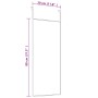 Espejo de puerta cristal y aluminio negro 30x80 cm en Espejos | Comprar online en Foru.es