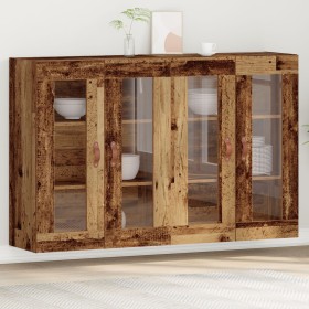 Gabinetes Montados en la Pared 2 pcs Madera Vieja 69.5x34x90 cm Madera Ingienerizada de , Aparadores - Ref: Foro24-3334299, P...