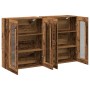 Gabinetes Montados en la Pared 2 pcs Madera Vieja 69.5x34x90 cm Madera Ingienerizada de , Aparadores - Ref: Foro24-3334299, P...