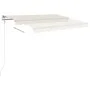 Toldo manual retráctil con postes crema 4x3,5 m de vidaXL, Toldos - Ref: Foro24-3070017, Precio: 444,31 €, Descuento: %