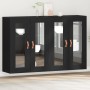 Armario Montado en la Pared Juego de 2 Roble Negro de , Aparadores - Ref: Foro24-3334301, Precio: 205,28 €, Descuento: %