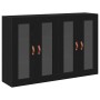 Armario Montado en la Pared Juego de 2 Roble Negro de , Aparadores - Ref: Foro24-3334301, Precio: 205,28 €, Descuento: %