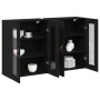 Armario Montado en la Pared Juego de 2 Roble Negro de , Aparadores - Ref: Foro24-3334301, Precio: 205,28 €, Descuento: %