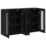 Armario Montado en la Pared Juego de 2 Roble Negro de , Aparadores - Ref: Foro24-3334301, Precio: 205,28 €, Descuento: %