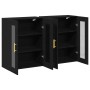 Armario Montado en la Pared Juego de 2 Roble Negro Madera elaborada de , Aparadores - Ref: Foro24-3334307, Precio: 205,59 €, ...