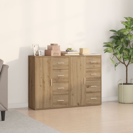 Buffet Set de 2 Roble artesanal MDF, Tablero de partículas Grande de , Aparadores - Ref: Foro24-3334312, Precio: 184,89 €, De...