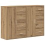 Buffet Set de 2 Roble artesanal MDF, Tablero de partículas Grande de , Aparadores - Ref: Foro24-3334312, Precio: 184,89 €, De...