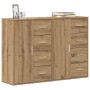 Buffet Set de 2 Roble artesanal MDF, Tablero de partículas Grande de , Aparadores - Ref: Foro24-3334312, Precio: 184,89 €, De...