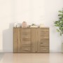 Buffet Set de 2 Roble artesanal MDF, Tablero de partículas Grande de , Aparadores - Ref: Foro24-3334312, Precio: 184,89 €, De...