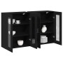Gabinete Montado en la Pared Conjunto de 2 Roble Negro de , Aparadores - Ref: Foro24-3334316, Precio: 208,81 €, Descuento: %