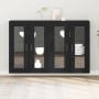 Gabinete Montado en la Pared Conjunto de 2 Roble Negro de , Aparadores - Ref: Foro24-3334316, Precio: 208,81 €, Descuento: %