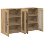 Gabinete Montado en la Pared Set de 2 Roble Artesanal de , Aparadores - Ref: Foro24-3334315, Precio: 197,02 €, Descuento: %