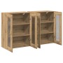 Cajonera Montada en la Pared Set de 2 Roble Artesanal de , Aparadores - Ref: Foro24-3334318, Precio: 186,78 €, Descuento: %