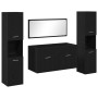 Conjunto de Muebles de Baño Set de 3 Roble Negro Madera de Calidad de , Muebles de baño - Ref: Foro24-3334325, Precio: 224,76...