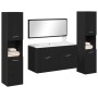 Conjunto de Muebles de Baño Set de 3 Roble Negro Madera de Calidad de , Muebles de baño - Ref: Foro24-3334325, Precio: 224,76...