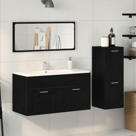 Juego de Muebles de Baño Set de 3 Roble negro de , Muebles de baño - Ref: Foro24-3334334, Precio: 133,74 €, Descuento: %