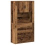 Highboard Madera Envejecida 80x33x150 cm Madera Estratificada de , Aparadores - Ref: Foro24-3334343, Precio: 178,60 €, Descue...