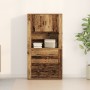 Highboard Madera Envejecida 80x33x150 cm Madera Estratificada de , Aparadores - Ref: Foro24-3334343, Precio: 178,60 €, Descue...