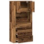 Highboard Madera Envejecida 80x33x150 cm Madera Estratificada de , Aparadores - Ref: Foro24-3334343, Precio: 178,60 €, Descue...