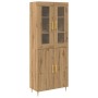 Highboard Artisan Oak 69.5x34x180 cm Madera Elaborada de , Aparadores - Ref: Foro24-3334347, Precio: 179,24 €, Descuento: %