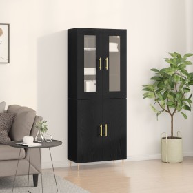 Alto Roble Negro 69.5x34x180 cm Madera Ingeniería de , Aparadores - Ref: Foro24-3334348, Precio: 189,00 €, Descuento: %