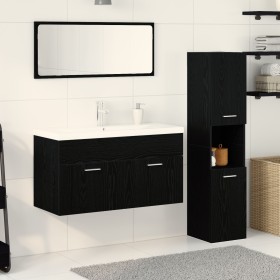 Juego de Muebles de Baño Juego de 3 Roble Negro de , Muebles de baño - Ref: Foro24-3334354, Precio: 342,38 €, Descuento: %