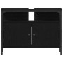 Conjunto de muebles de baño de 3 piezas en roble negro de madera elaborada de , Muebles de baño - Ref: Foro24-3334356, Precio...