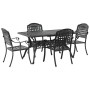 Juego de 3 Negro Aluminio Fundido Mediana de , Sillas de jardín - Ref: Foro24-3334645, Precio: 880,09 €, Descuento: %