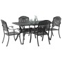 Juego de 3 Negro Aluminio Fundido Mediana de , Sillas de jardín - Ref: Foro24-3334645, Precio: 880,09 €, Descuento: %