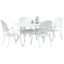 Set de 3 Blanco Aluminio fundido Grande de , Sillas de jardín - Ref: Foro24-3334646, Precio: 930,28 €, Descuento: %